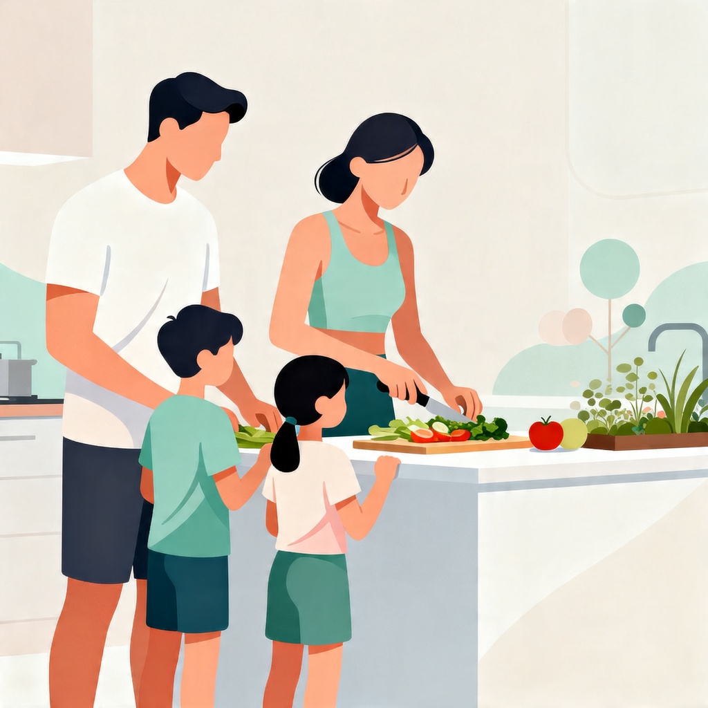 Cómo Crear Hábitos Saludables en la Familia